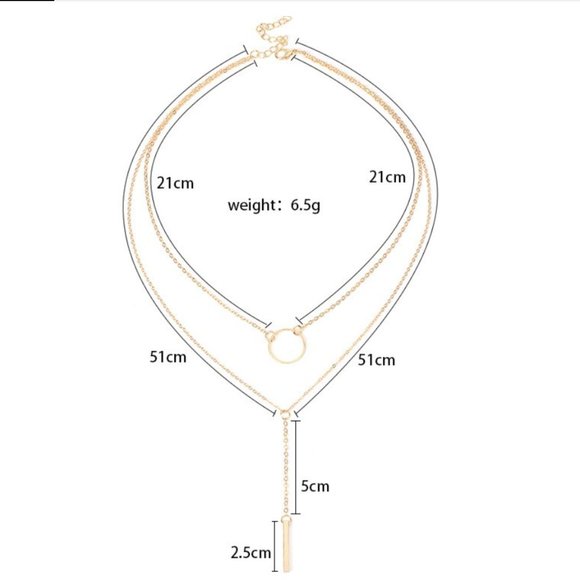 ❣️NWT Multi-layer Necklace in Silver❣️ - Picture 3 of 3